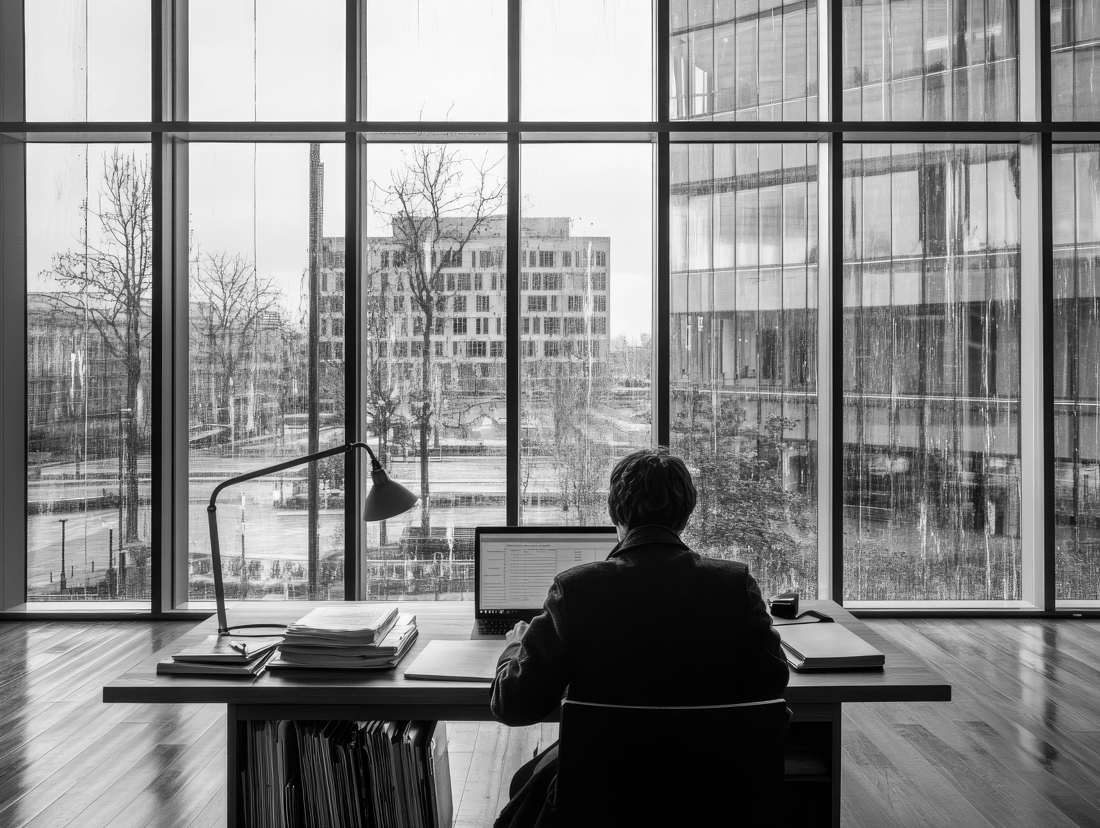 An executive at a desk