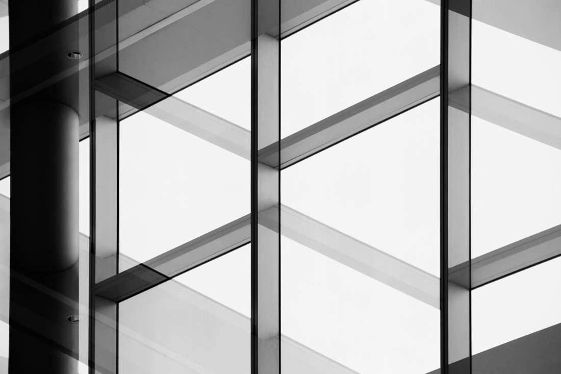 A grid of building windows