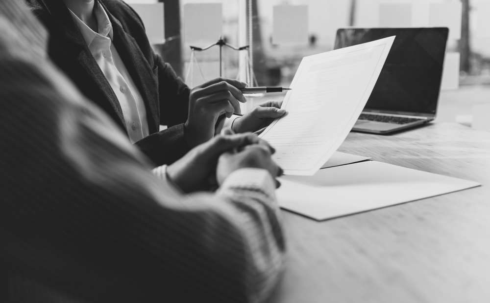 Hands with documents